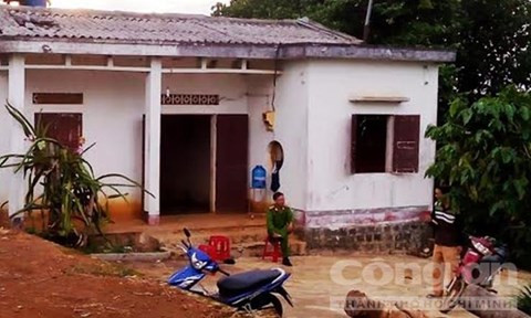 Ngôi nhà nơi xảy ra án mạng - Ảnh: Kim Đồng