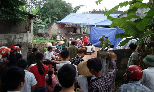 Ngôi nhà nơi xảy ra án mạng. Ảnh: Lê Hoàng