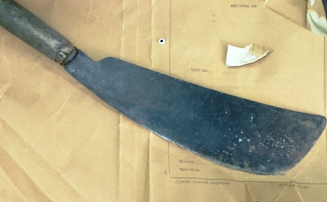 Hung khí gây án được thu giữ