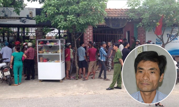 Nghi phạm Sơn và hiện trường vụ tẩm xăng đốt vợ cũ xảy ra ngày 28/4 tại TP.Đông Hà, Quảng Trị