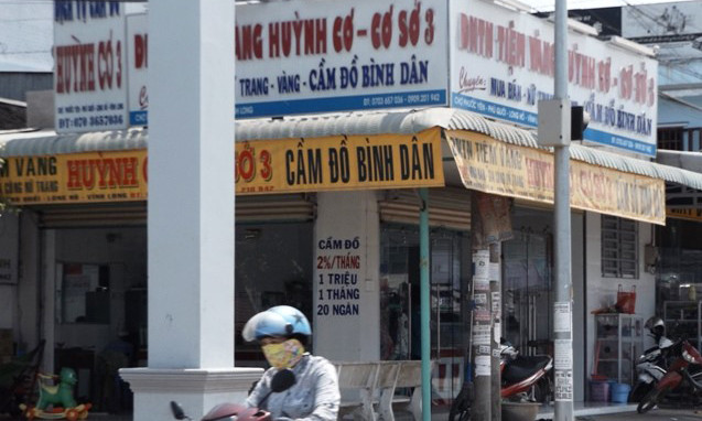 Tiệm vàng bị lừa đảm. Ảnh: Minh Anh