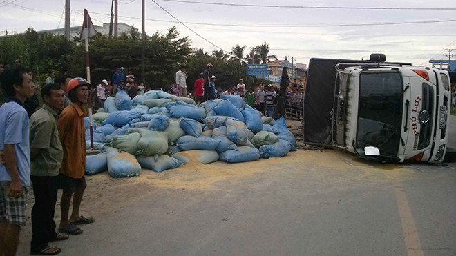 Hiện trường vụ tai nạn. Ảnh: Hòa Hội