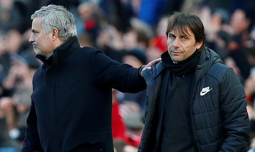 Mourinho và Conte không còn giận nhau. Ảnh: Reuters.