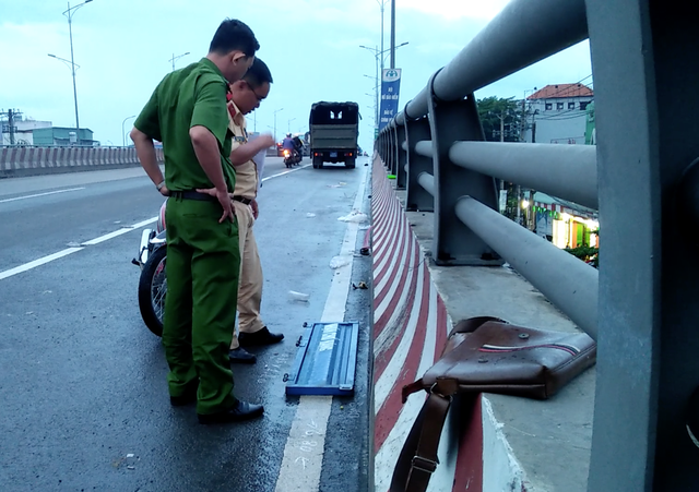 Hiện trường vụ tai nạn.