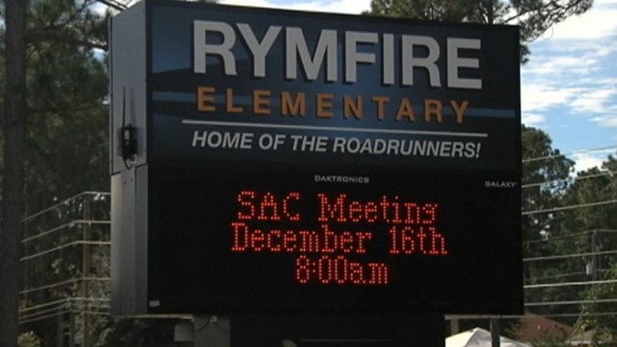 TrườngRymfire cho phép giáo viên sử dụng hình phạt riêng đối với học sinh. Ảnh:Local12.