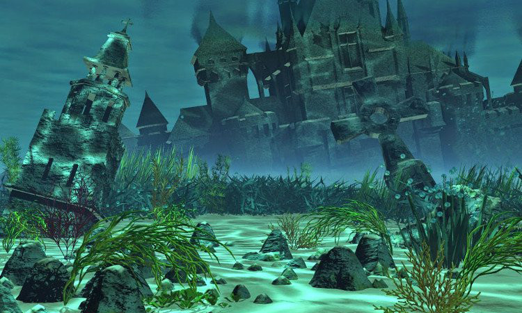 Thành phố cổ Atlantis theo hình dung của Berlitz. Ảnh: boaterexam.com.