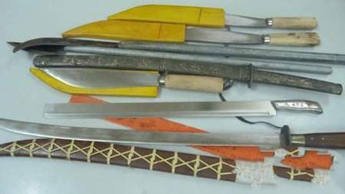 "Kho" vũ khí phát hiện tại tiệm cầm đồ.