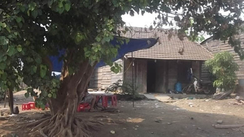 Ngôi nhà nơi xảy ra vụ tự sát.