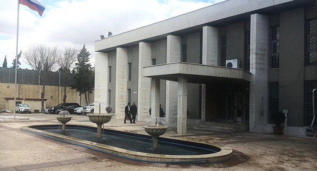 Đại sứ quán Nga tại Syria (Ảnh: Sputnik)