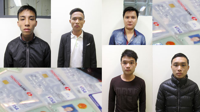 Các đối tượng trong đường dây lừa đảo bị bắt giữ