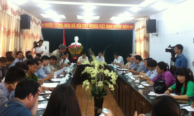 Toàn cảnh buổi họp báo. Ảnh: Hoàng Lam