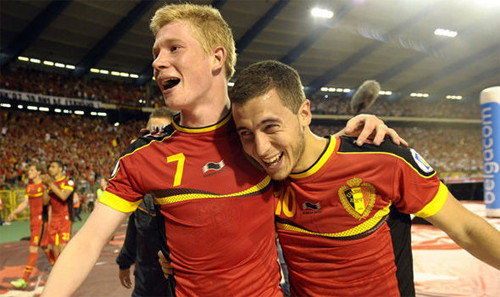 Tuyến giữa đóng vai trò ghi bàn chủ lực cho Bỉ.