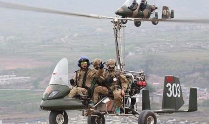 Thiết bị bay lên thẳng lạ mắt của đặc nhiệm Trung Quốc. Ảnh: Ifeng.