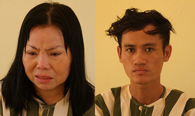 Nguyễn Thị Ngoan (ảnh trái) và Nguyễn Văn Nhân