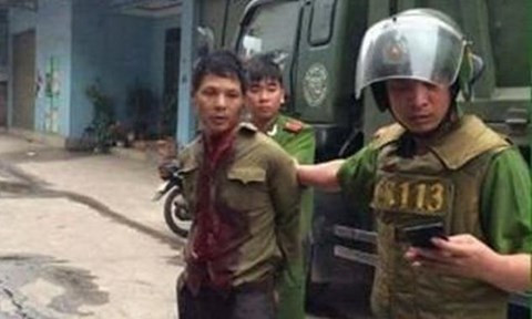 Mạnh bị bắt sau khi gây án. Ảnh: FB beat.vn.