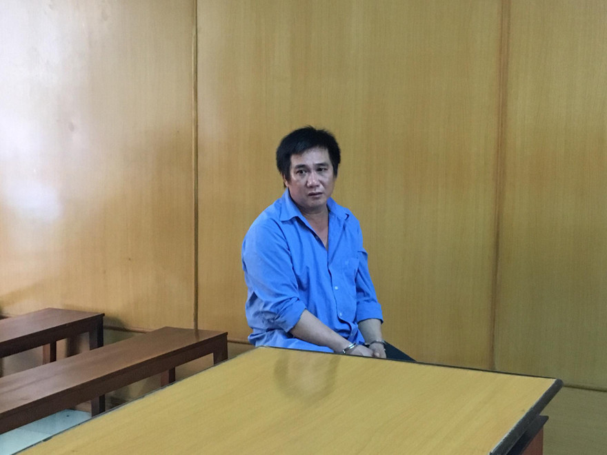 Trần Ngọc Hiếu tại tòa. Ảnh: Tân Châu