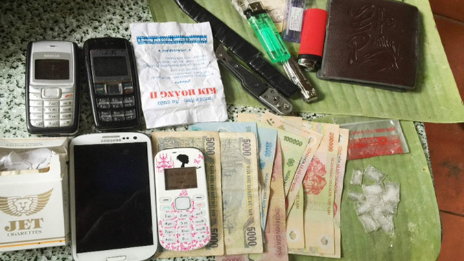 Tang vật thu giữ tại hiện trường.