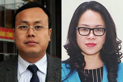 Tổng giám đốc Tổng công ty Du lịch Hà Nội Phạm Quang Thanh (trái) và Cựu thành viên ban nhạc Tam ca 3A, Hiệu trưởng trường Cao đẳng Nghệ thuật Hà Nội Dương Minh Ánh.