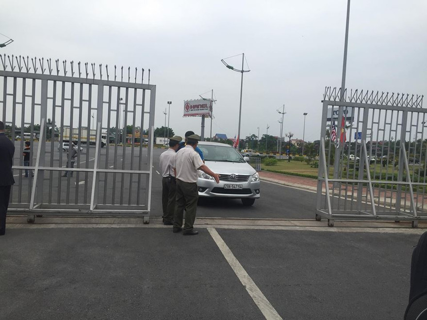 Lực lượng PV hùng hậu đến Nội Bài đón Tổng Thống Obama