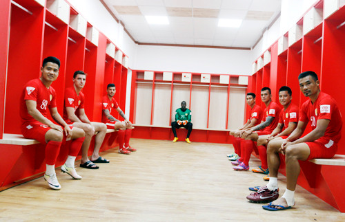 Phòng thay đồ mới của đội TP HCM.