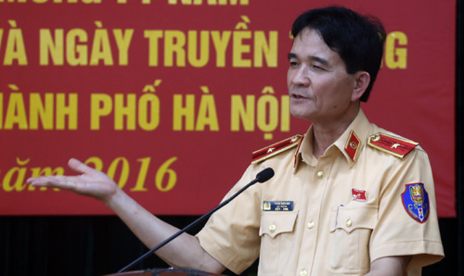 Thiếu tướng Trần Sơn Hà, Cục trưởng Cục Cảnh sát giao thông, Bộ Công an. Ảnh: Bá Đô.