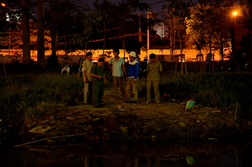 Hiện trường nơi xảy ra vụ nổ.