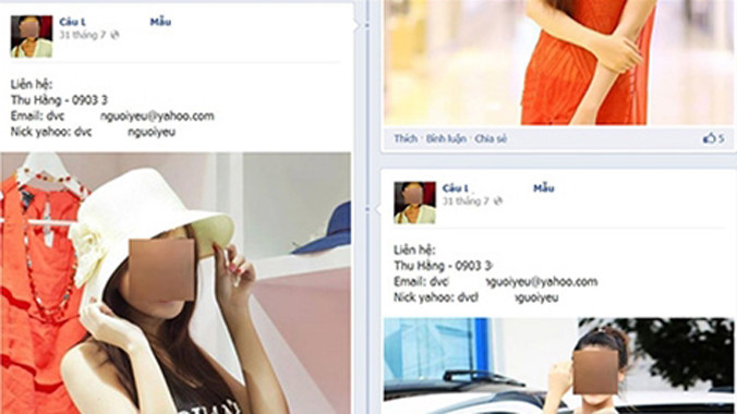 Những dịch vụ cho thuê người yêu, thuê "hàng xách tay" được quảng cáo rầm rộ trên mạng.
