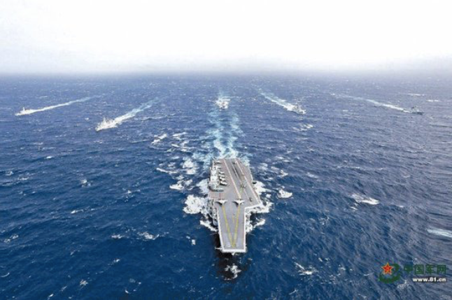 Tàu sân bay Liêu Ninh của Trung Quốc. (Ảnh: PLA)