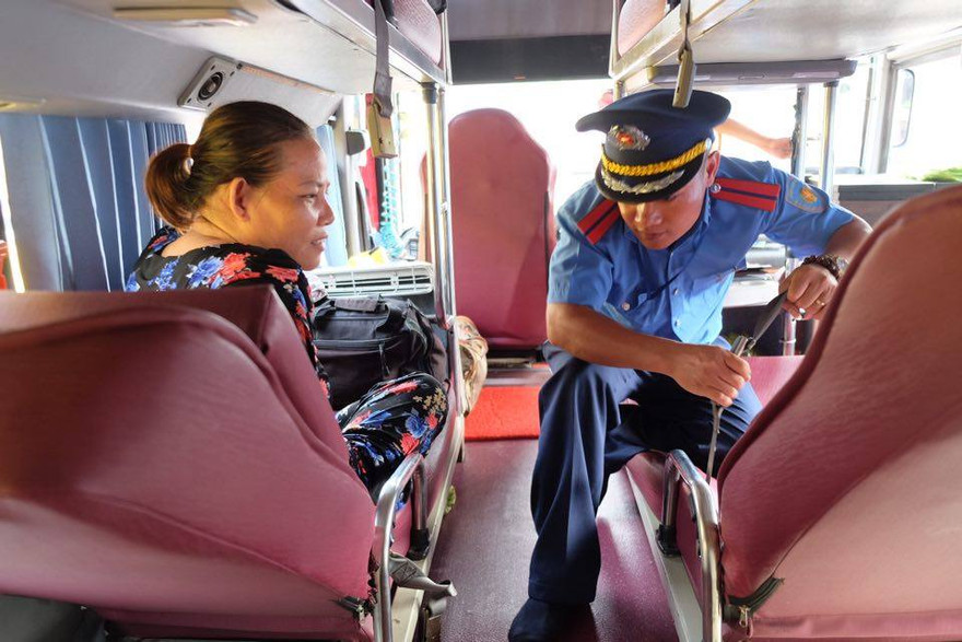 Hà Nội: Kiểm tra điều kiện an toàn đối với xe khách tại bến xe