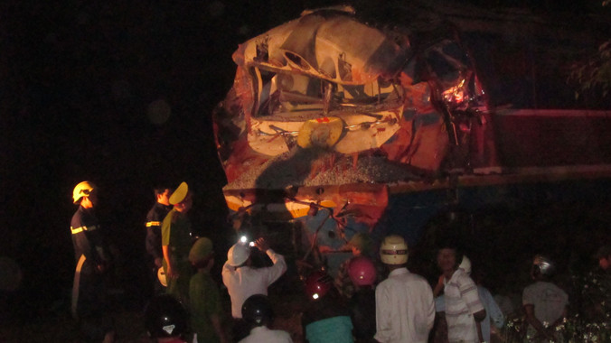 Hiện trường vụ tai nạn.