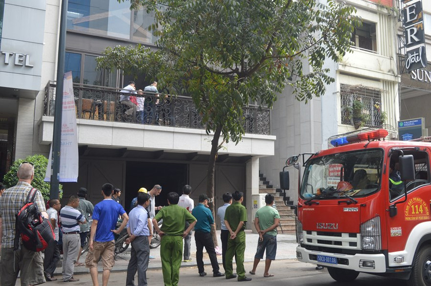 Hiện trường vụ cháy.