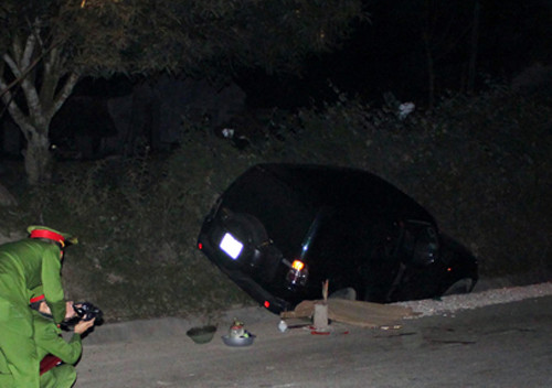 Hiện trường vụ tai nạn.