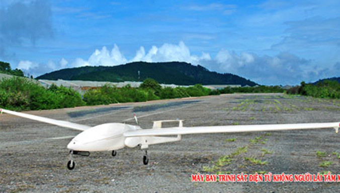 Máy bay trinh sát điện tử không người lái tầm xa. Ảnh do nhóm nghiên cứu cung cấp.