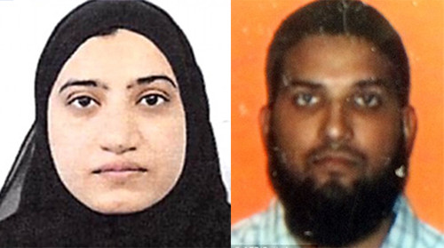 Tashfeen Malik và chồng Syed Rizwan Farook là hai nghi phạm gây ra xả súng hôm 2/12. Ảnh: California Department of Motor Vehicles, AFP.