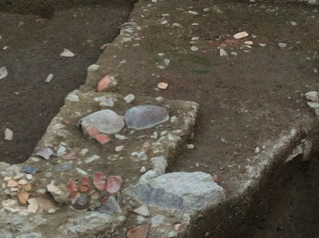 Một số hình ảnh hố khai quật. Ảnh: Hoàng Lam