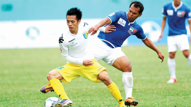  Hà Nội T&T có chiến thắng thuyết phục trên phố núi. ảnh: VSI