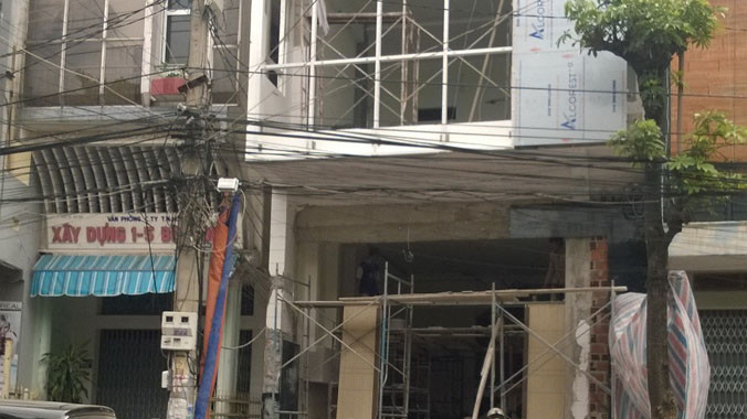 Hiện trường vụ tai nạn.