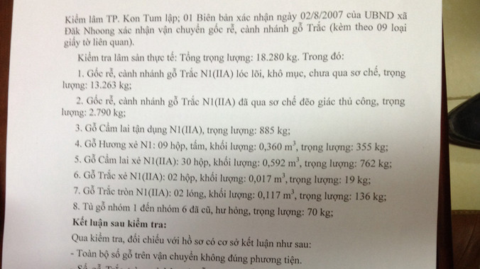 Việc xác nhận sơ sài, không đúng quy trình của Kiểm lâm Quảng Ngãi đã giúp chủ gỗ gian lận gần 5 tấn gỗ quý hiếm