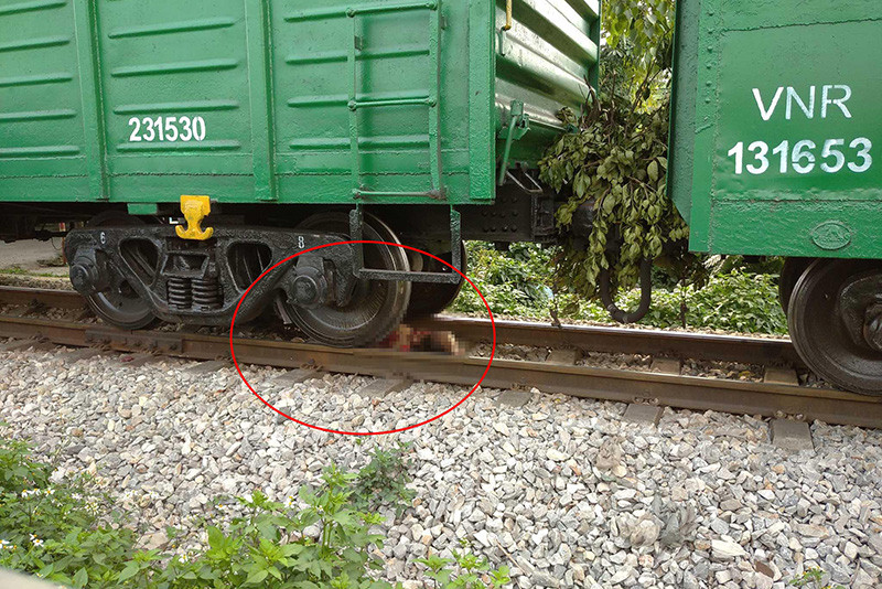 Hiện trường vụ tai nạn.