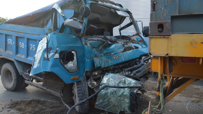 Hiện trường tai nạn.