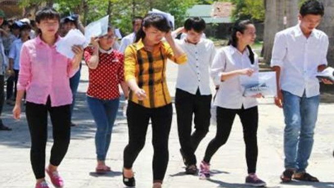 Các thí sinh đã hoàn thành 3 ngày thi. Ảnh: Duy Tuyên.