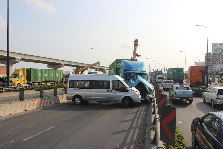  Hiện trường vụ tai nạn.