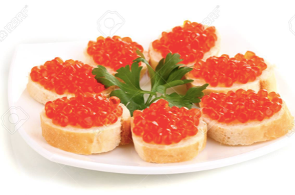 Ảnh minh hoạ món trứng cá muối đỏ