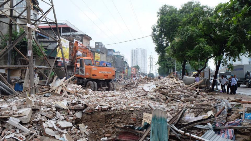 Hà Nội: Cưỡng chế giải phóng mặt bằng đường vành đai 3