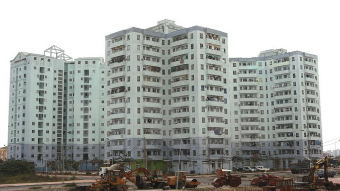 Một góc khu tái định cư Nam Trung Yên. Ảnh: Tuấn Anh/TTXVN.