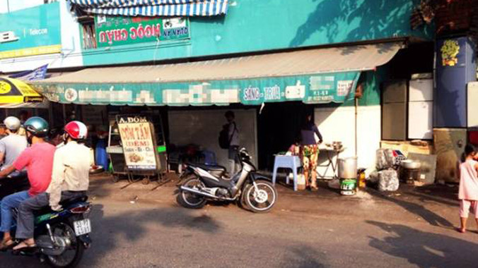 Khu vực bà Muội bị thanh niên đòi nợ truy sát dẫn đến tử vong.