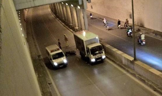 Hiện trường vụ tai nạn. Ảnh FB