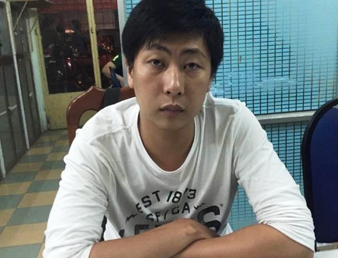 Xương, giám đốc công ty bắn cá bị công an bắt giữ. Ảnh: Khánh Trung