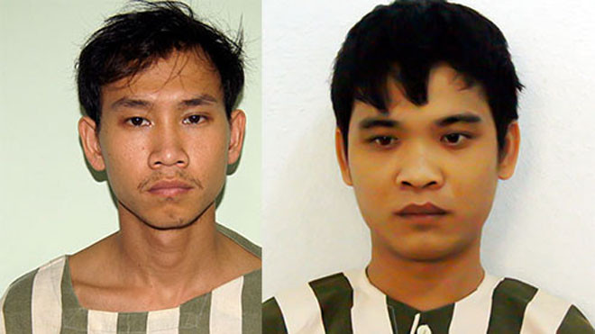 Hai kẻ trộm bị bắt giữ. Ảnh: Nguyệt Triều