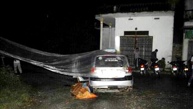 Chiếc xe taxi bị cướp